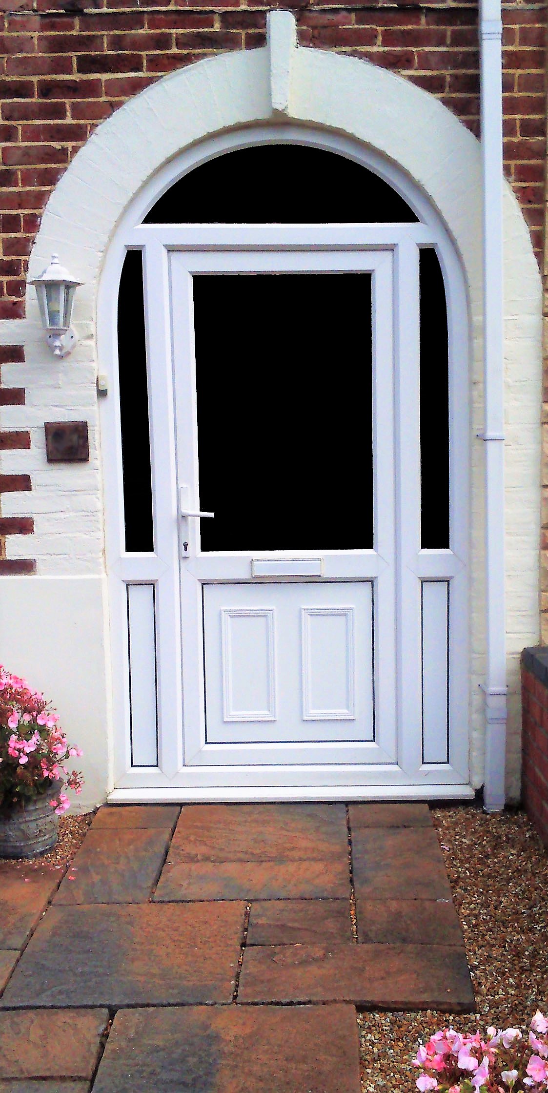 Curved uPVC door